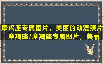 摩羯座专属图片，美丽的动漫照片 摩羯座/摩羯座专属图片，美丽的动漫照片 摩羯座-我的网站